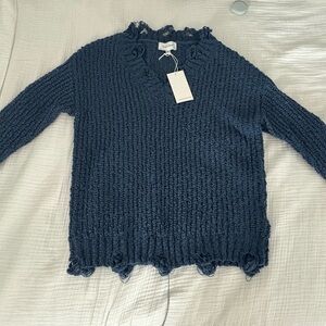 Dear John | Blue V-Neck Sweater